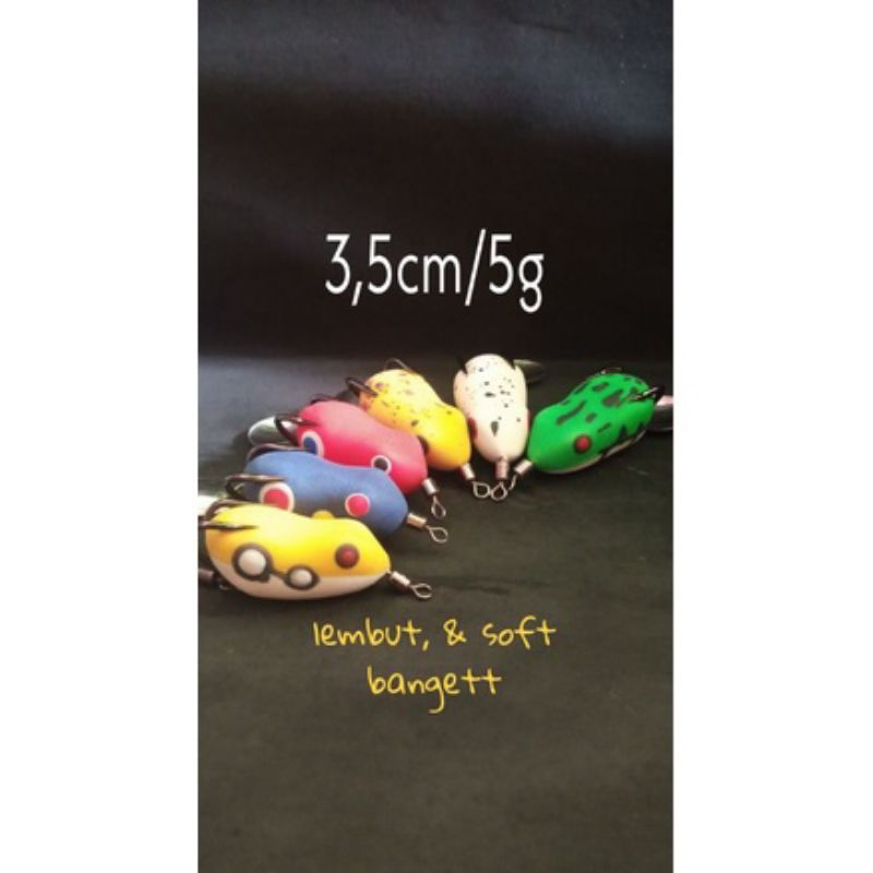 Umpan casting ikan gabus 3,5cm katak umpan tiruan pancing casting