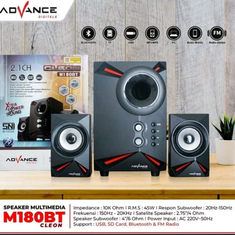 ADVANCE SPEAKER AKTIF ||| ADVANCE M180BT Cleon