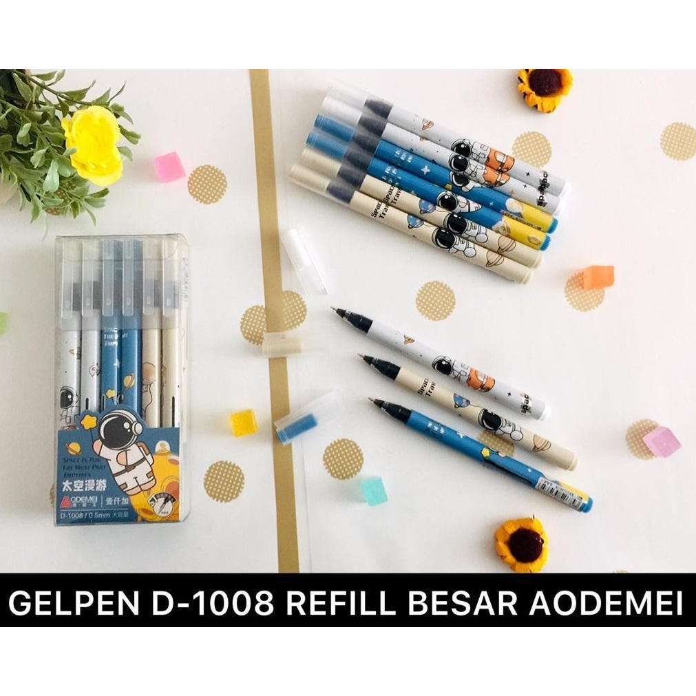 

Gelpen D-1008/Pulpen Jel Hitam