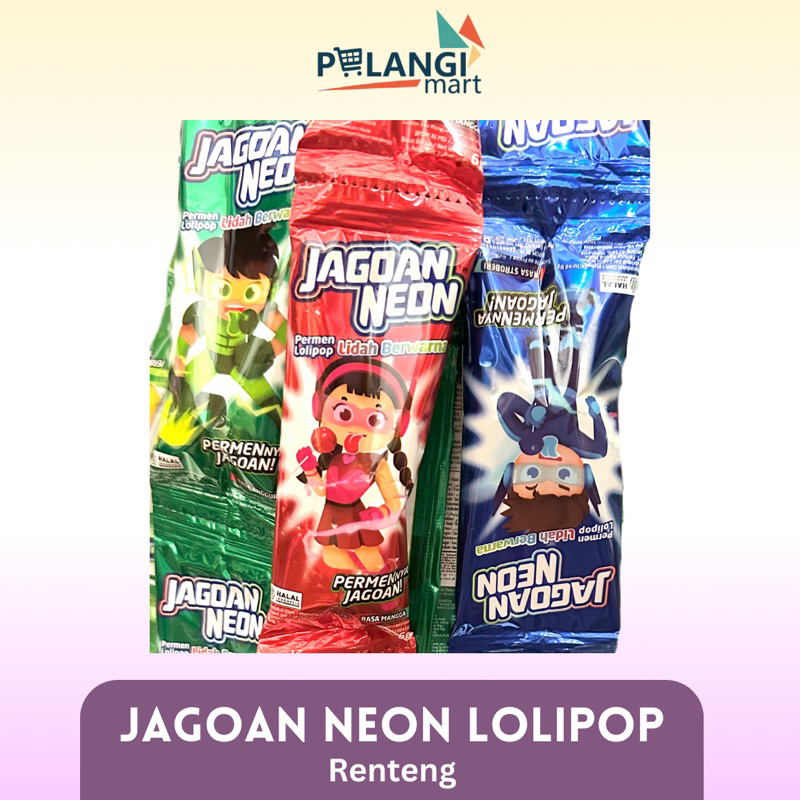 

JAGOAN NEON LOLIPOP PERMEN 12X6 GR