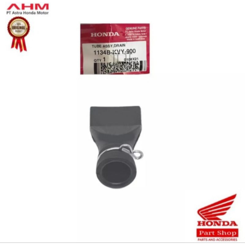 1134B-KVY-900 Tube Drain Assy Selang pernapasan Pembuangan CVT Beat