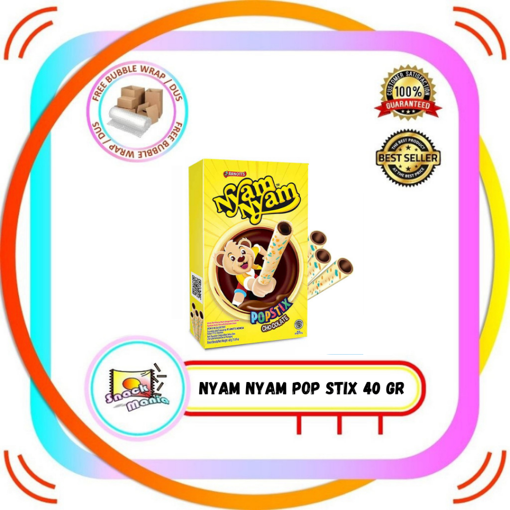 

Arnott's Nyam Nyam Pop Stix Chocolate 48 gr Roll Coklat