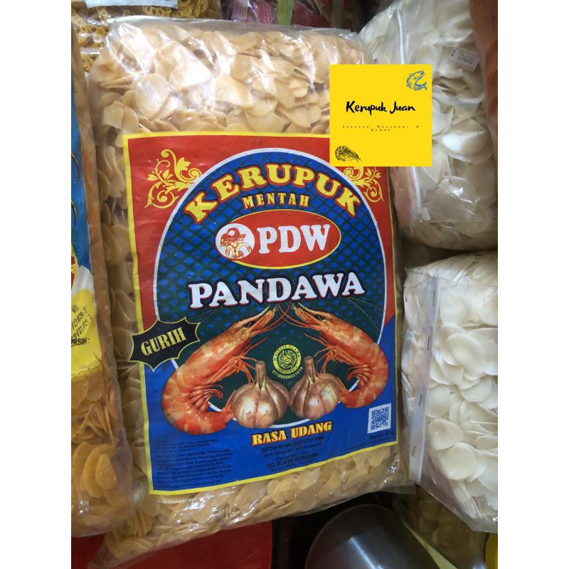 

Kerupuk Udang Besar Cap Pandawa 5 KG / 1 Bal