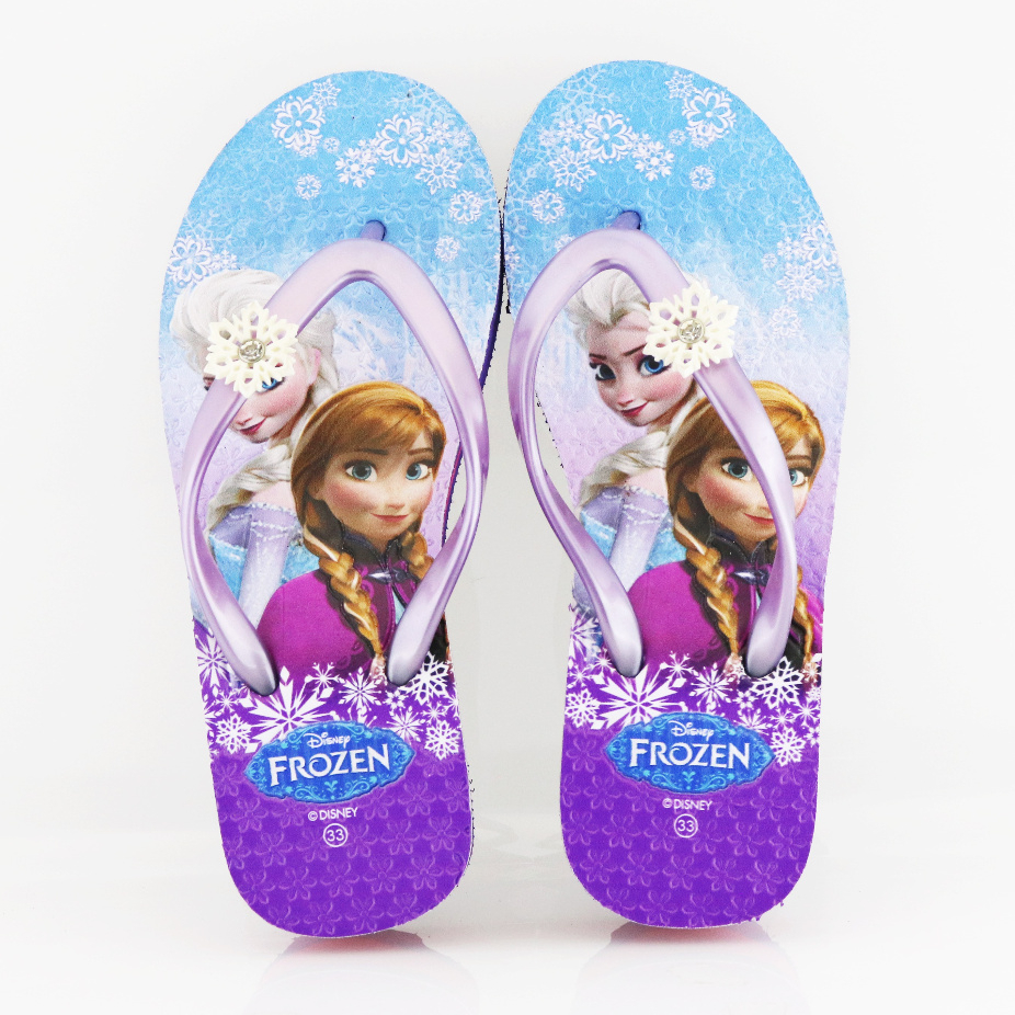 Ando Frozen 07 Ungu - Sandal Wedges Anak Perempuan