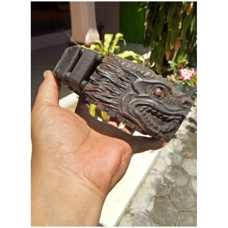 SABUK KAYU STIGI UKIR NAGA