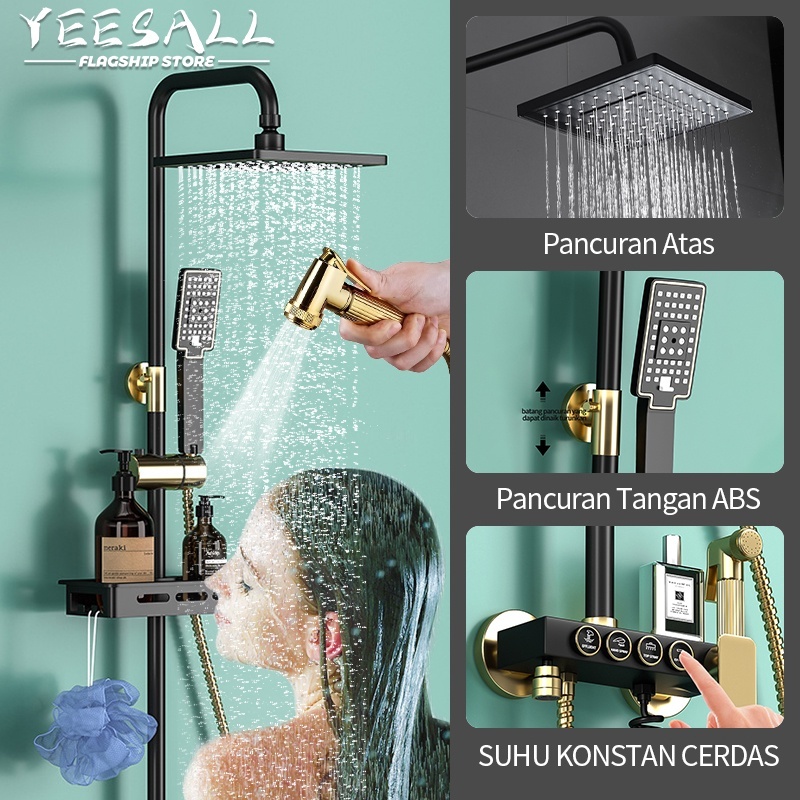 Black Gold Kamar Mandi Shower / Shower Set / Shower Kamar Mandi 4 Dalam 1 Set