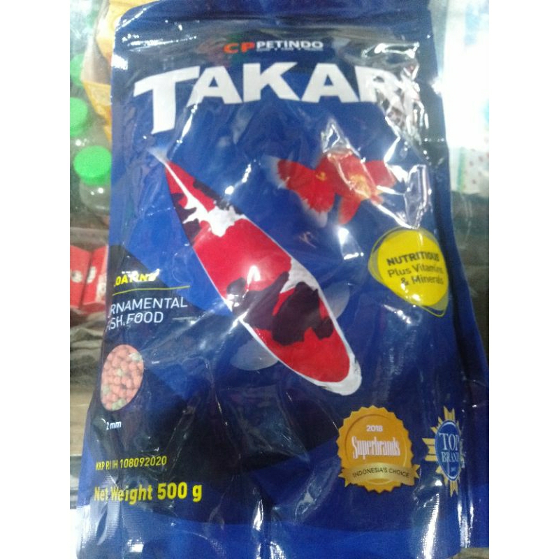 Pakan ikan hias takari 500gram 2mm