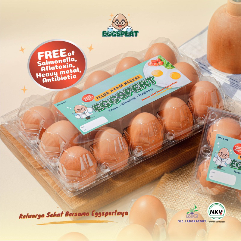 

Eggspert Telur Ayam Negeri Kemasan Isi 15 pcs