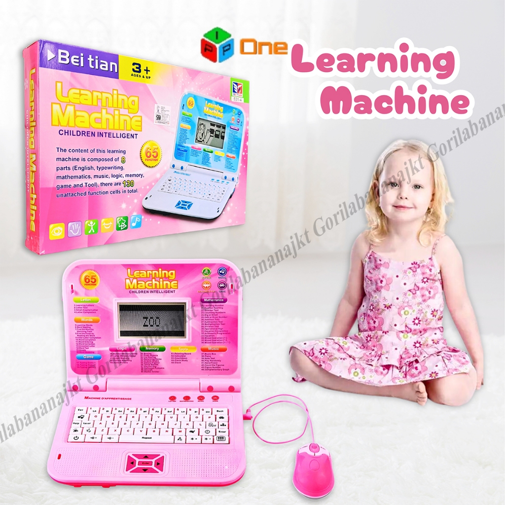 Mainan Laptop anak learning machine edukasi alat bantu belajar