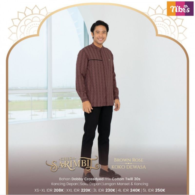 KOKO DEWASA LENGAN PANJANG KOKO CHESA BROWN ROSE BY NIBRAS (KOKO DEWASA LENGAN PANJANG NIBRAS)