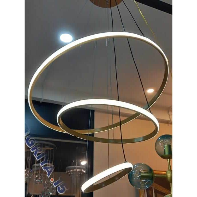Lampu Gantung Minimalis Modern 3 Ring Led