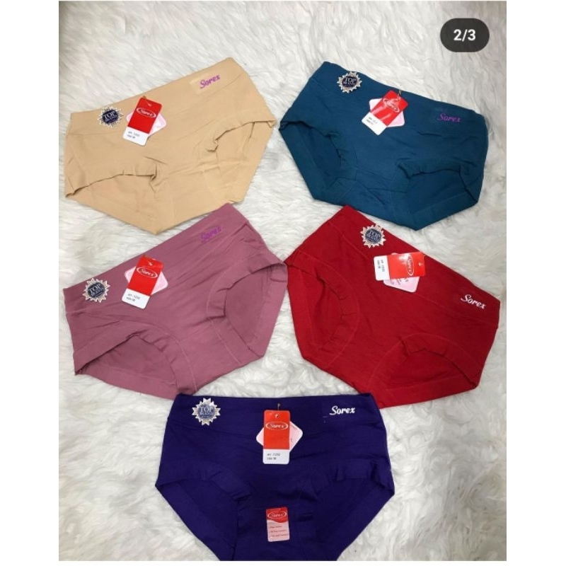 6 Pcs Cd Sorex 1232 Ukuran M,L,XL,XXL / Cd Wanita Sorex 1232