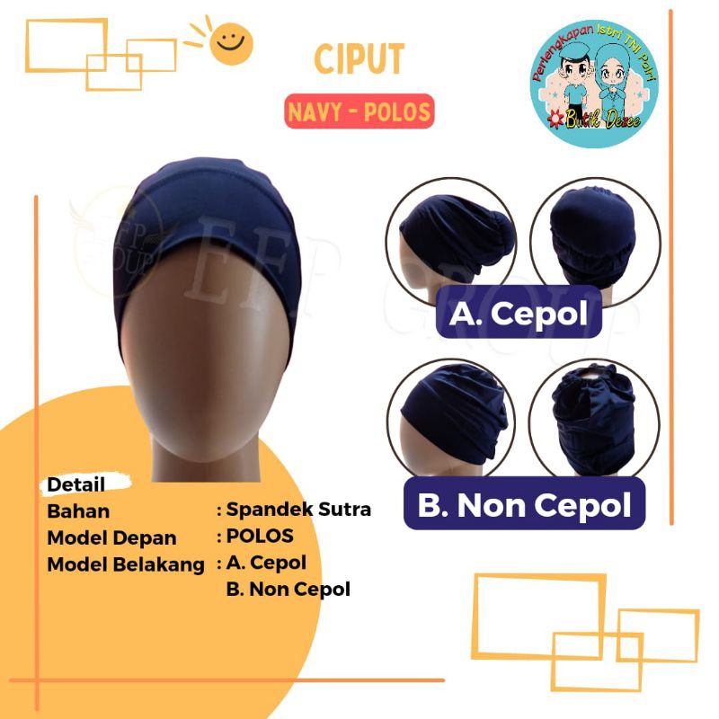 CIPUT BIRU DONGKER BAHAN SPANDEK