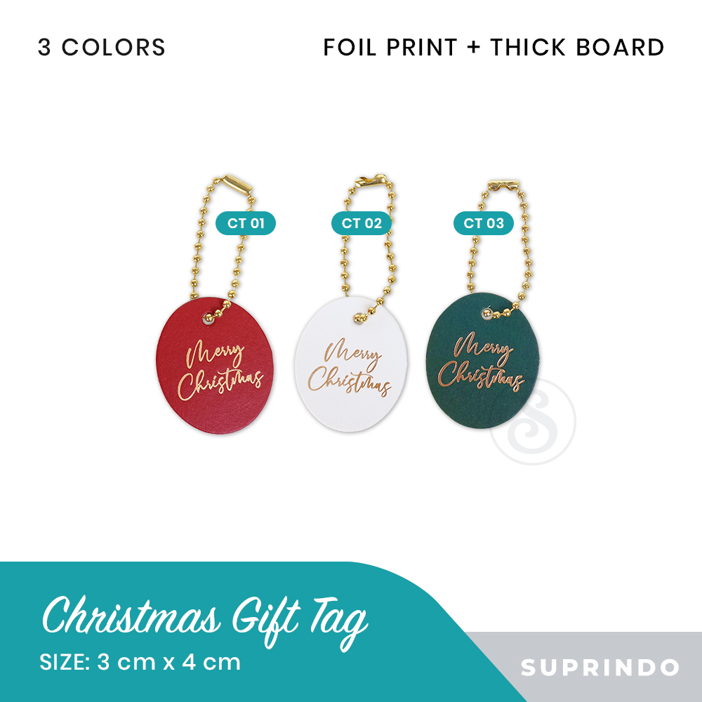 

(5 pcs) Premium Tag Christmas / Natal Oval (CT 01 - CT 03)