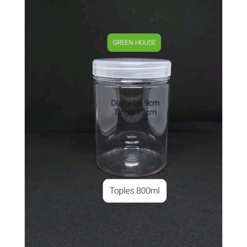 800ml: TOPLES TABUNG 800ML TOPLES PLASTIK TOPLES JAR PLASTIK