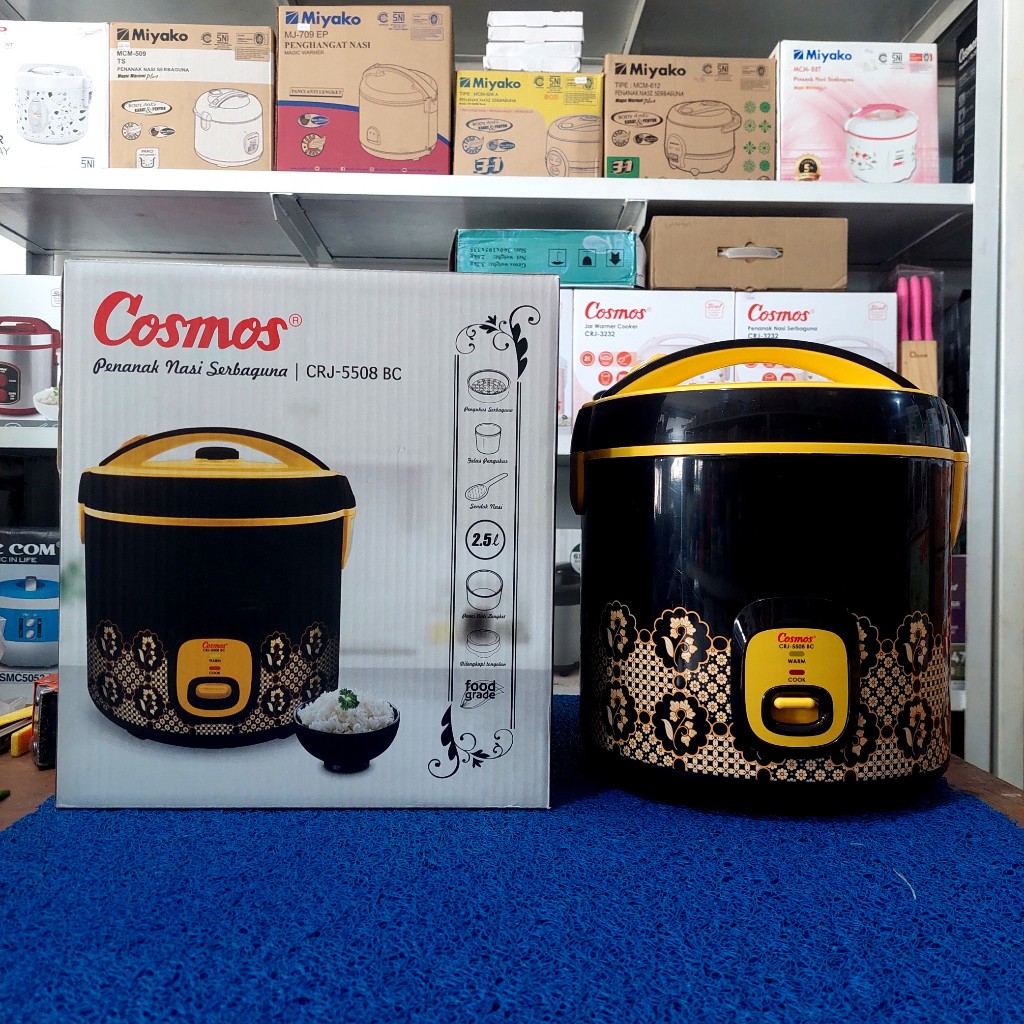 Cosmos Rice Cooker CRJ-5508 BC Penanak Nasi Cosmos Motif Batik CRJ 5508 BC