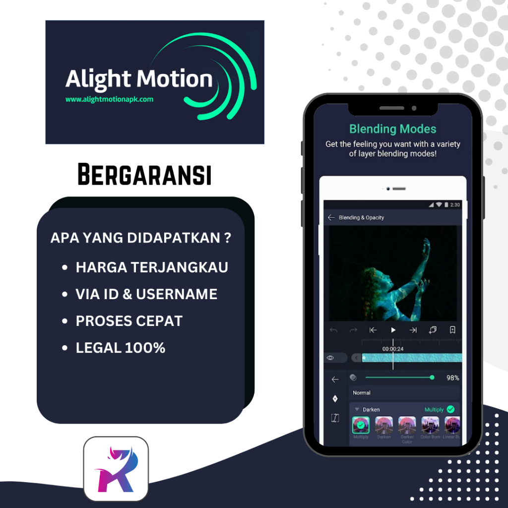 Alight Motion Pro Premium Full Garansi Lifetime Fullpack No Ads Bergaransi | Selamanya untuk Android Mobile