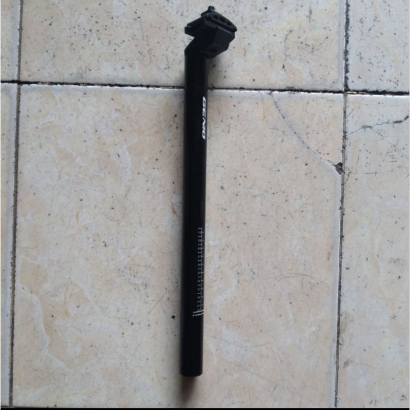 SEATPOST seat post tiang sadel jok JOK sepeda 28.6  30.9  31.6 GENIO SP-01  alloy hitam 400mm 400 mm