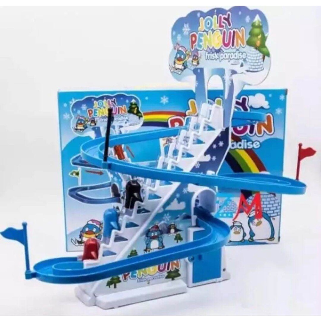 TK118 MAINAN ANAK /JOLLY PENGUIN / SELUNCURAN BEBEK BAYI / TANGGA SELUNCURAN BEBEK/TANGGA BEBEK BAYI