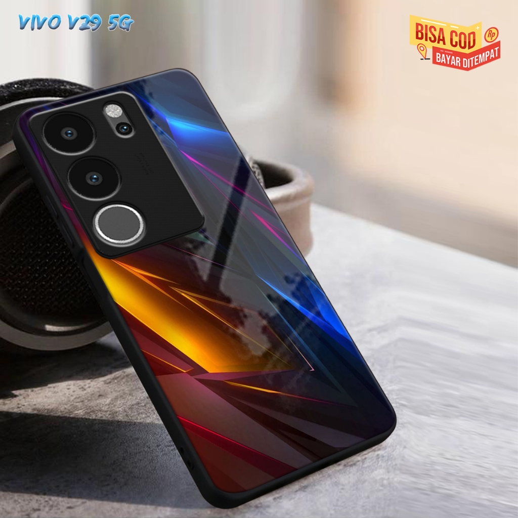 (CC203)CASING GLASS VIVO V29 5G CASING GLOSSY V29 5G CASE KACA VIVO V29 5G SOFTCASE VIVO V29 5G
