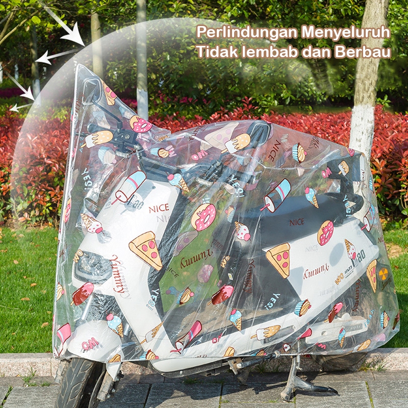 BKL - Cover Motor/Sarung Motor Plastik terbuat dari bahan PEVA/Cover Motor Universal