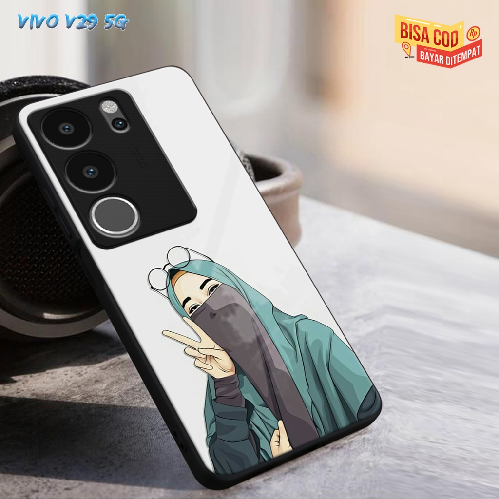 (CC214)CASING GLASS VIVO V29 5G CASING GLOSSY V29 5G CASE KACA VIVO V29 5G SOFTCASE VIVO V29 5G