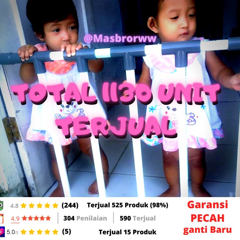 Grosiran Murah Pagar Bayi Pembatas Pengaman Anak Bayi Bermain Murah Baby Fence Safety Gate Pipa Para