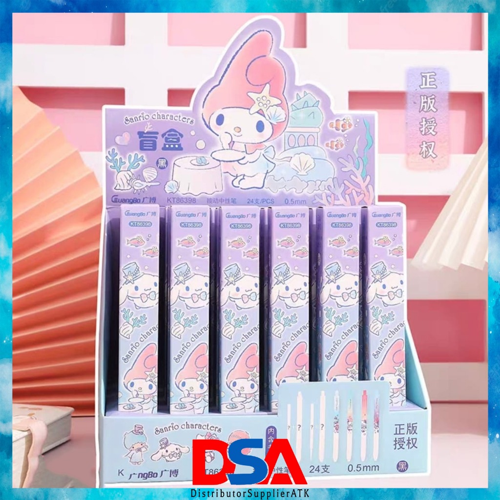 

PULPEN BLIND BOX SANRIO BB MELO MOROL OCEAN/PEN GEL 0,5 AKRILIK PREMIUM/PULPEN KARAKTER TERMURAH/PULPEN GEL SANRIO