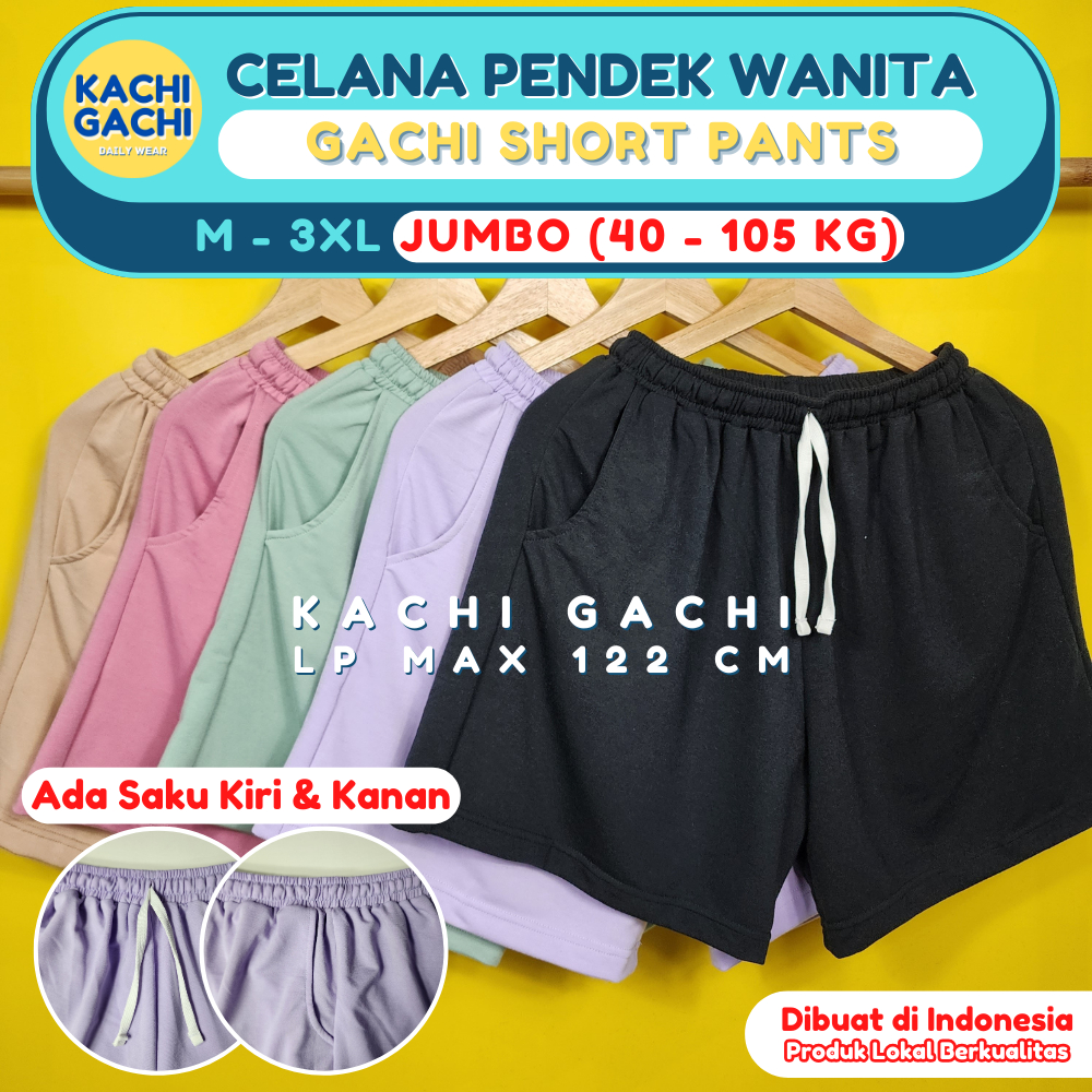 Celana Pendek Wanita Jumbo / Celana Santai Wanita / Celana Kolor Wanita / Short Pants Wanita Big Siz