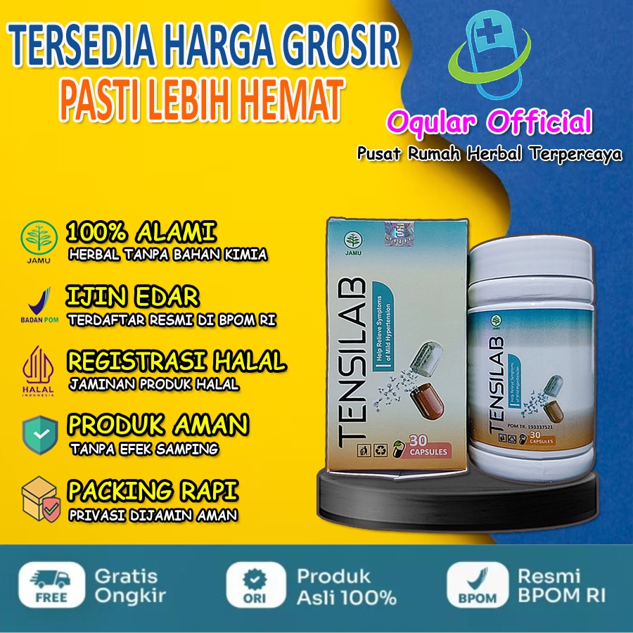 Tensilab Asli Herbal Original 100% Obat Hipertensi Tekanan Darah Tinggi Ampuh