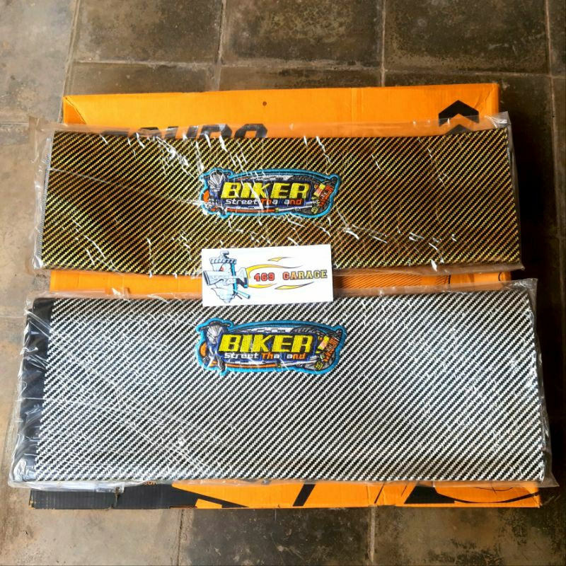 Krakap Jok Motor Karbon Unniversal | Kulit Jok Motor Karbon Unniversal