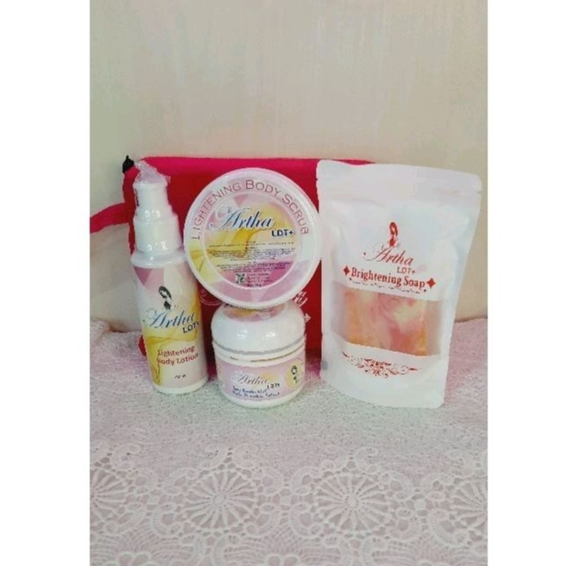 Paket Lengkap skincare Body Lotion Artha Ldt+ Body Booster Artha Viral Tiktok Inem Daster