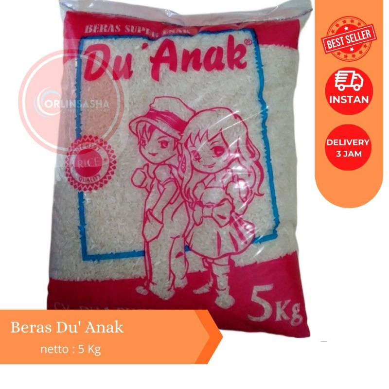 

Beras Du' anak 5kg l Beras Dua Anak 5kg l Beras Du Anak 5Kg