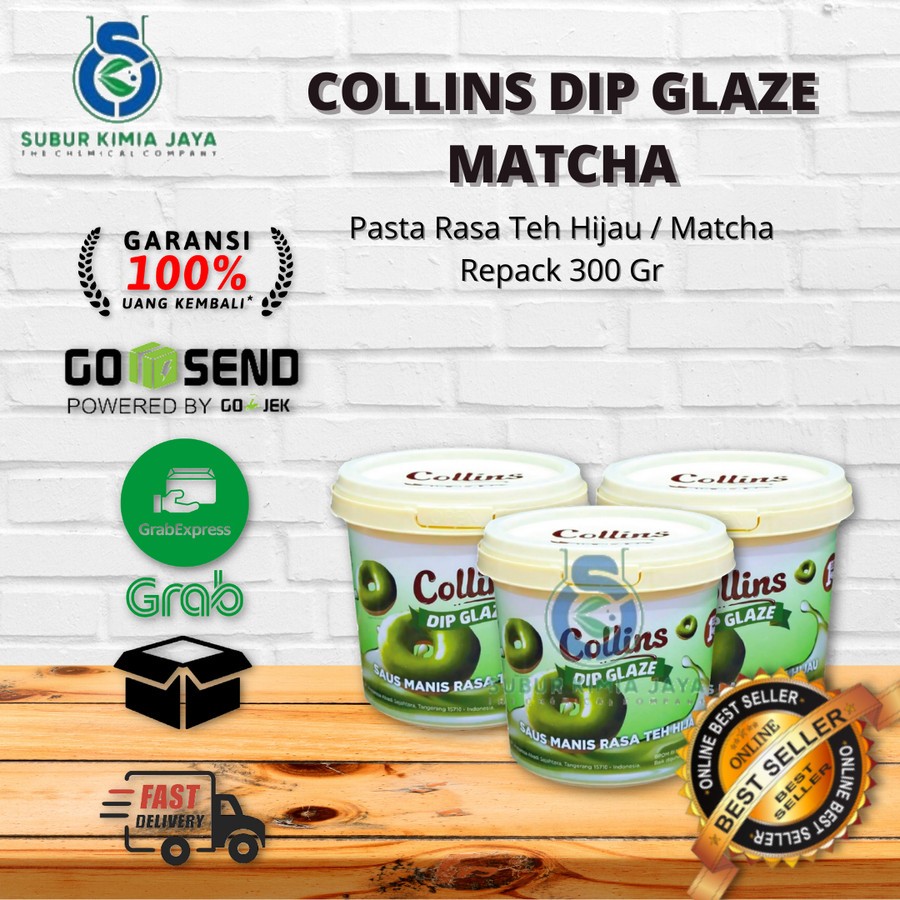 

Collins Dip Glaze Matcha 300 Gr / Topping Pasta Teh Hijau