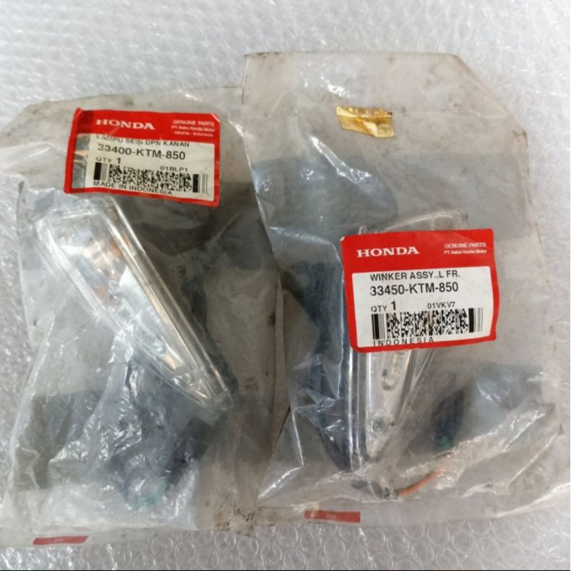 SEIN SEN DEPAN KANAN KIRI SUPRA X 125 X125 LAMA PERTAMA RETENG RETING ORI AHM 33400-KTM-850 33450-KT