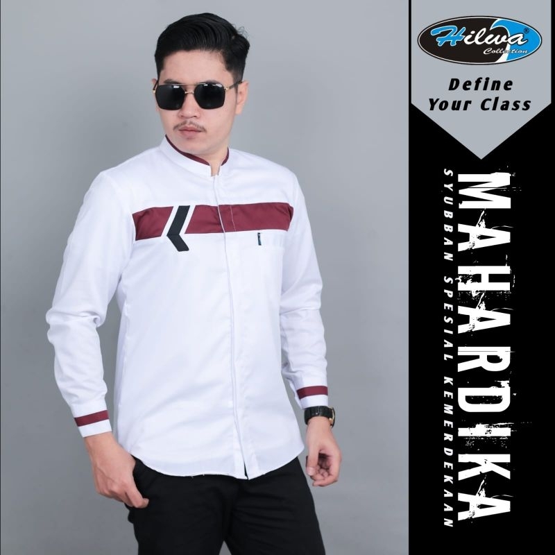 kameja koko lengan panjang mahardika original hilwa collection