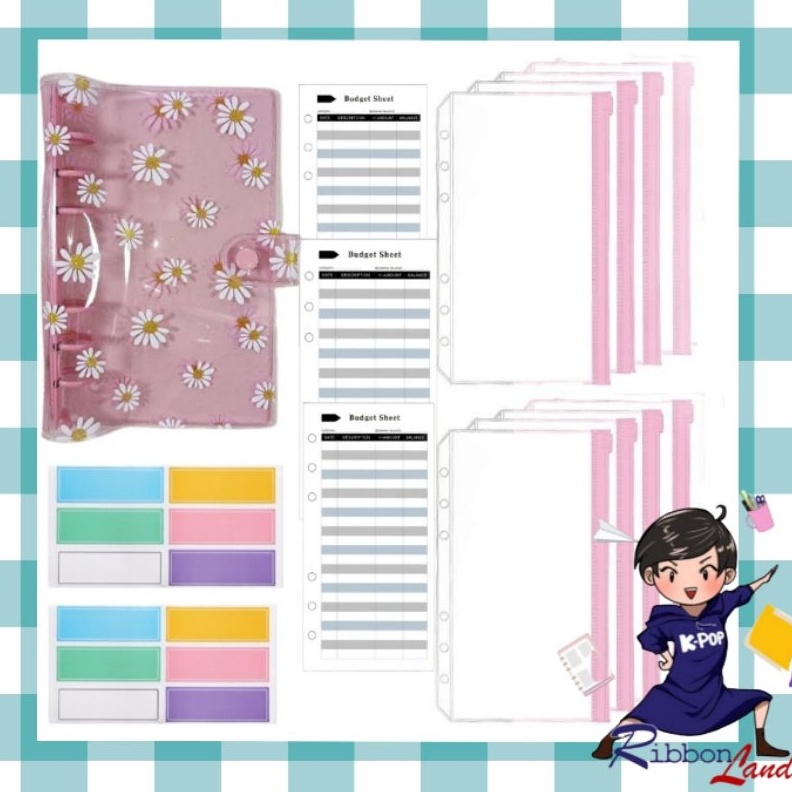 

Terbaru 12.12 A6 Set Lengkap Binder DAISY PREMIUM Ring Warna Nabung Pemula Hemat Murah !