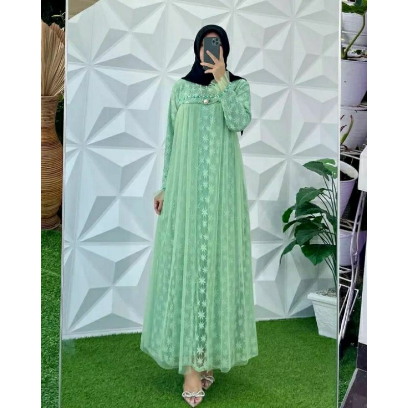 GAMIS BROKAT IMPORT OZIAS AKSEN PAYET MUTIARA