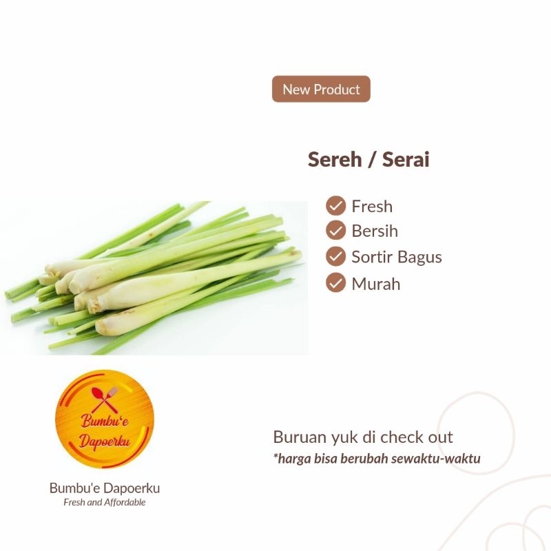 

Sereh / Serai | Kirim Instan | Fresh Product