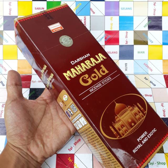 ✨ MAHARAJA Gold Dupa Lidi Aromatherapy By DARSHAN INCENSE serbuuu 