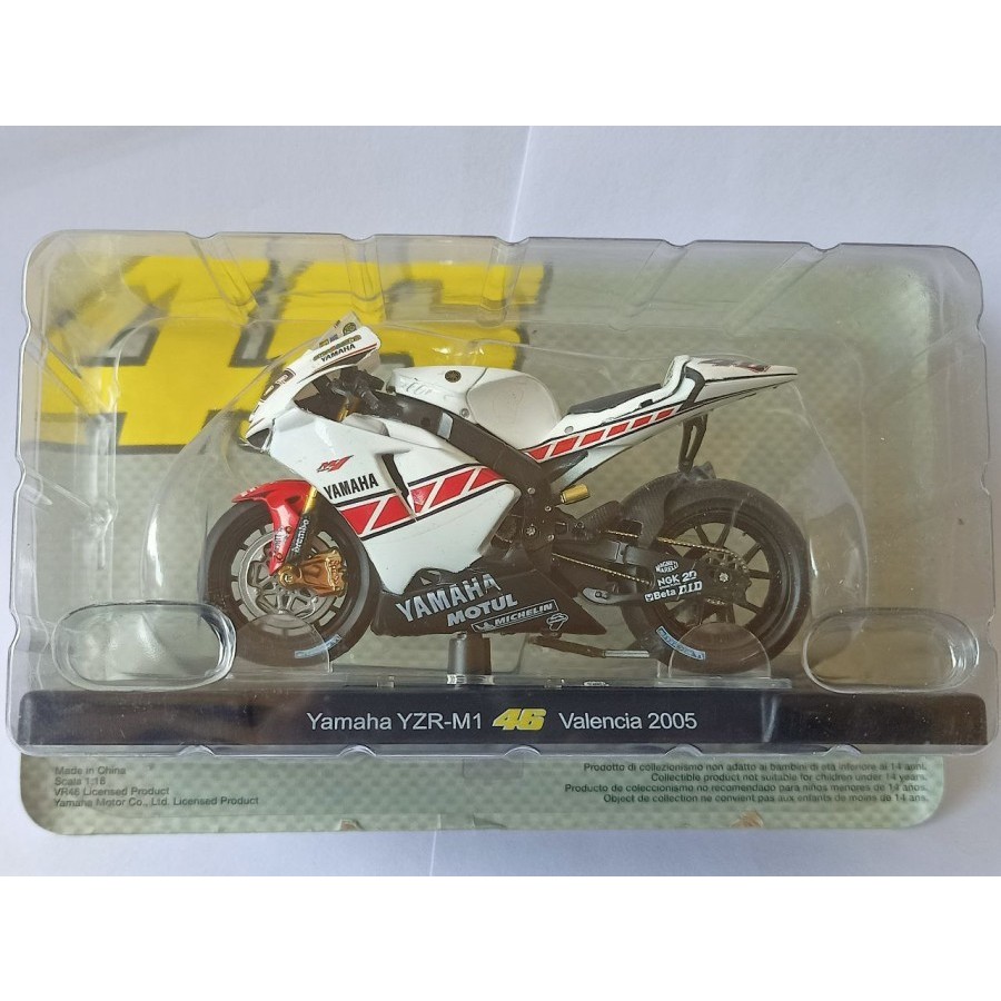 Diecast MotoGP 46 Valentino Rossi Yamaha YZR-M1 Valencia 2005 murah
