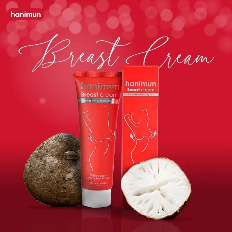[Bisa COD] Promo Hanimun Breast Cream Original Herbal Dengan Kandungan Alami Bersertifikat BPOM