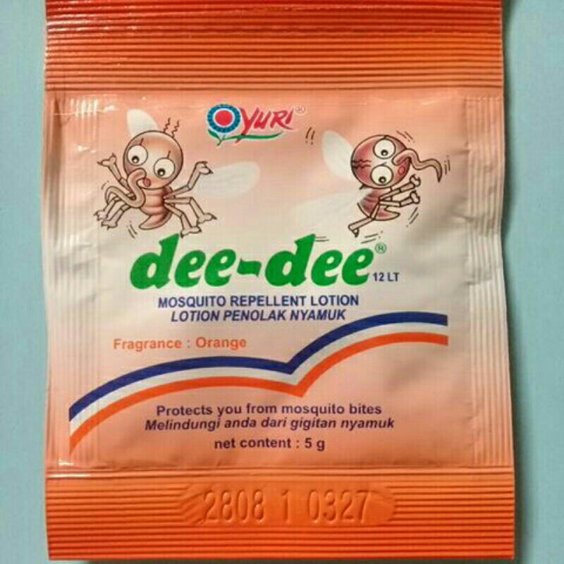 ~MOS~ Dee Dee Lotion Sachet 5 gram. Lotion Penolak Nyamuk Anak. Lotion Anti Nyamuk
