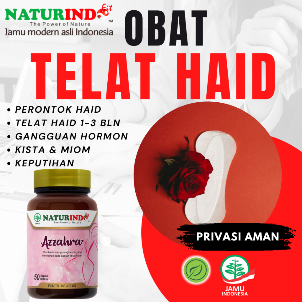 Obat Pelancar Haid Telat Haid 1 2 Bulan Telat Terlambat Datang Bulan Original Bpom Paling Ampuh