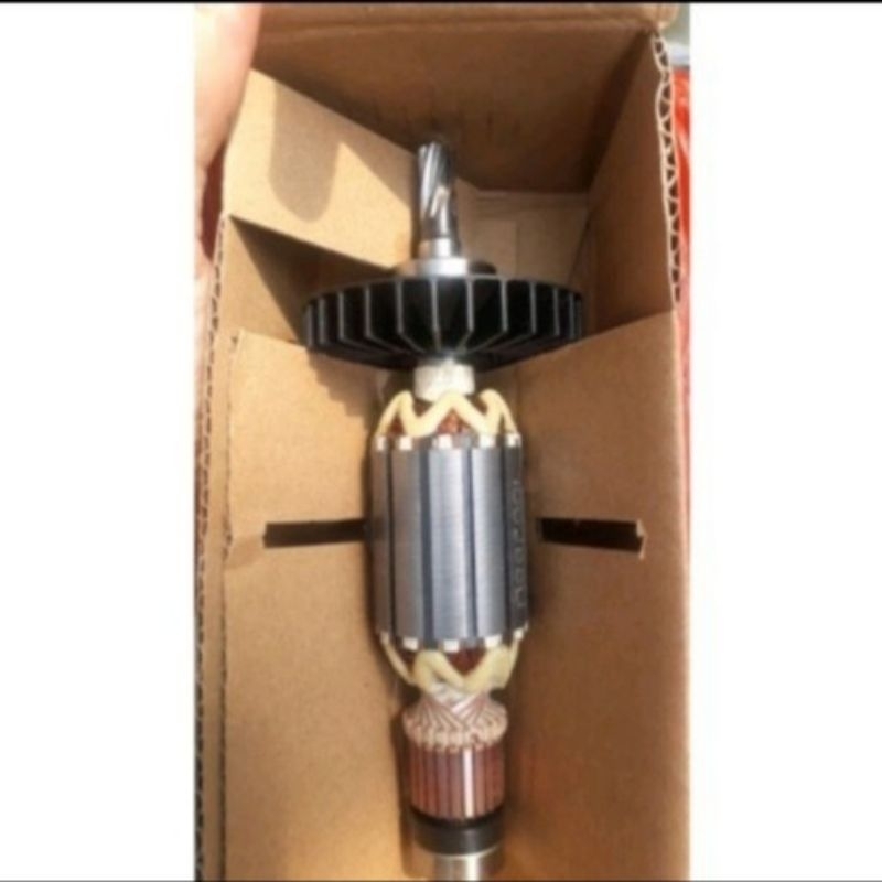 ORIGINAL ARMATUR ANGKER ROTOR MESIN BOR BETON DRILL MAKITA TIPE HR 2470X5 / 2470