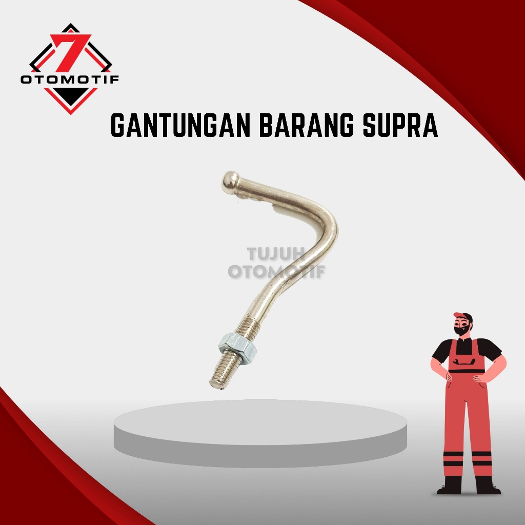 Gantungan Barang Motor Supra Revo Karisma Astrea Blade Nekel Kait Cantolan Hook Mur Baut 10