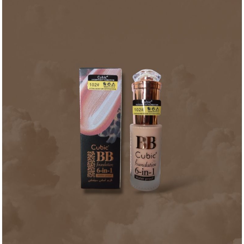 BB CUBIC FOUNDATION 6 IN 1 WATERPROOF 50ML