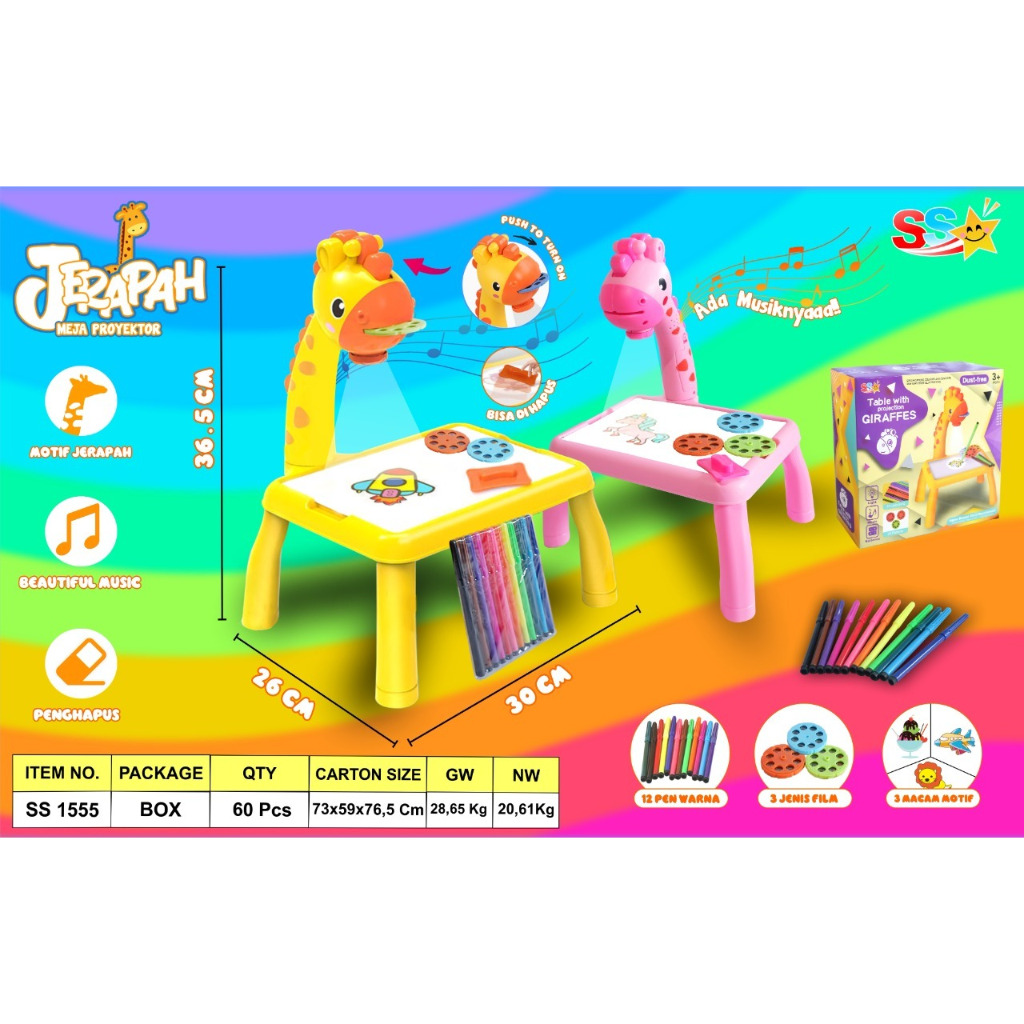 Mainan anak meja proyektor ss 1555