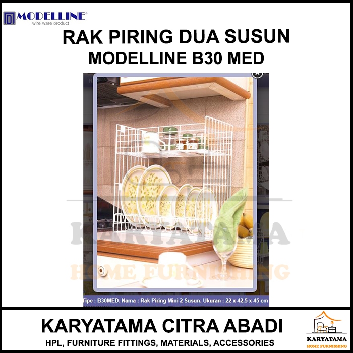RAK PIRING 2 SUSUN MODELLINE B 30 MED / B 30 MED + T