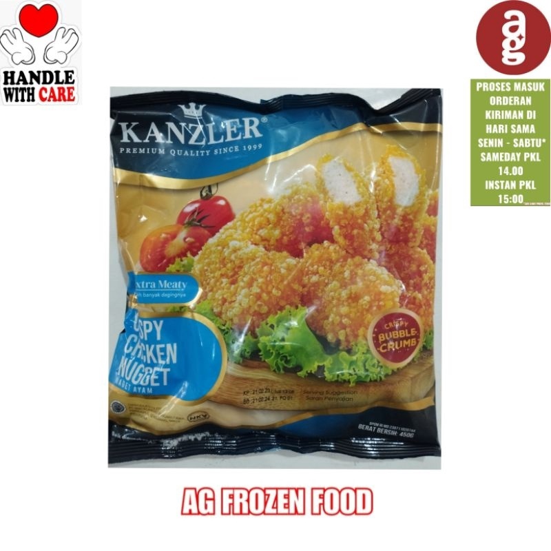 

12.12 Flash Sale Kanzler Premium Chicken Nugget Crispy 450grm gas !!